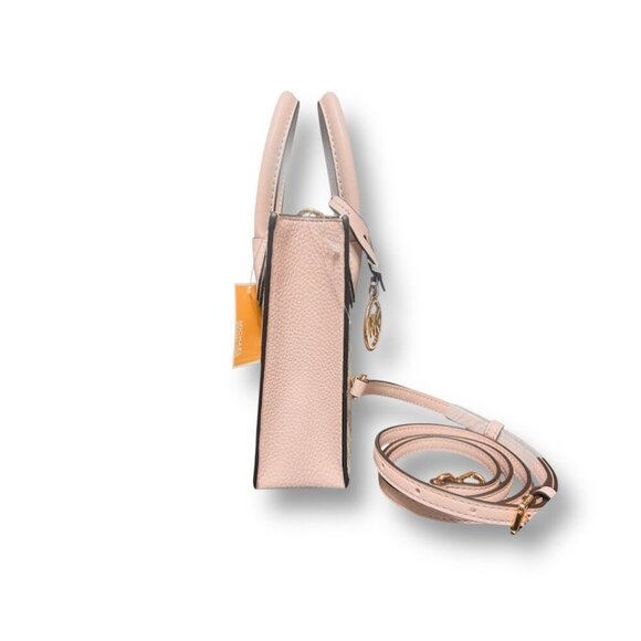 Michael Kors Mercer XS Shopper Crossbody Bag Rose Powder Blush Leather NWT $348 - Picture 7 of 10